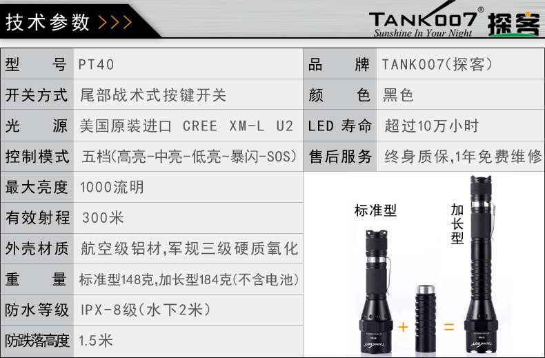 手電PT10，為戰(zhàn)術(shù)而生
