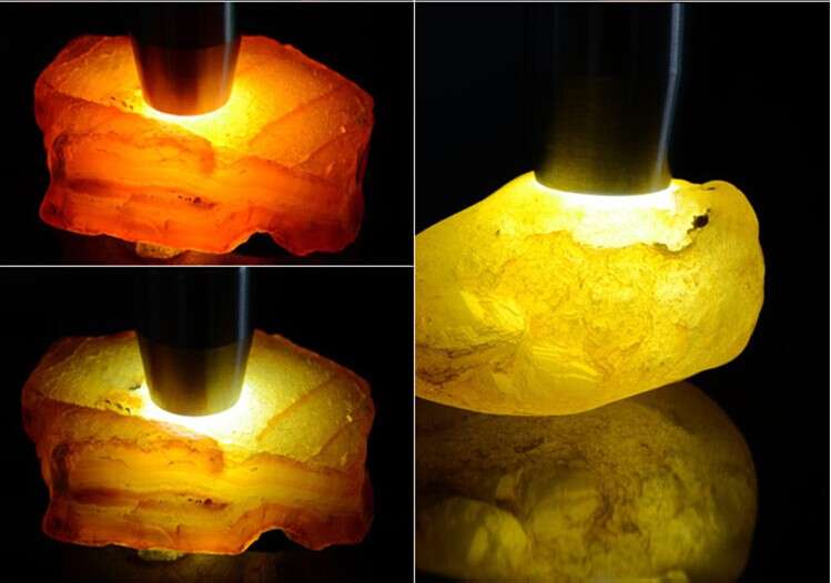 玉石用照玉手電筒白光和放大鏡看的是什么？